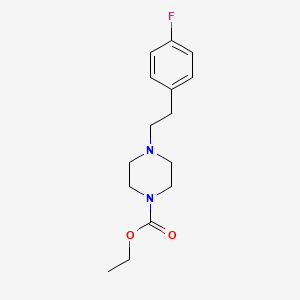 Ethyl 4-[2-(4-fluorophenyl)ethyl]piperazine-1-carboxylate