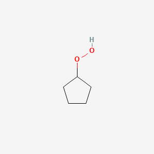 molecular formula C5H10O2 B8686459 Cyclopentyl hydroperoxide CAS No. 39852-66-9