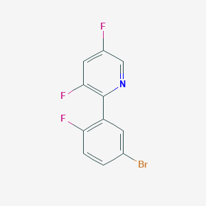 2-(5-Bromo-2-fluorophenyl)-3,5-difluoropyridine