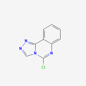 molecular formula C9H5ClN4 B8686481 5-Chloro-1,2,4-triazolo[4,3-c]quinazoline 