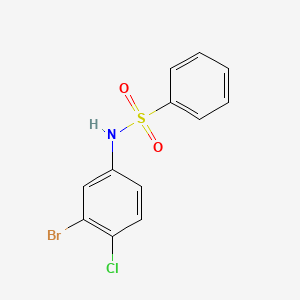 N-(3-Bromo-4-chlorophenyl)benzenesulfonamide