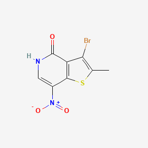 3-Bromo-2-methyl-7-nitrothieno[3,2-c]pyridin-4(5h)-one