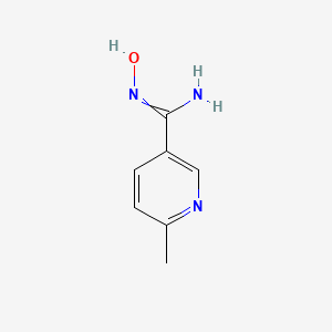 molecular formula C7H9N3O B8686657 N-hydroxy-6-methyl-3-Pyridinecarboximidamide 