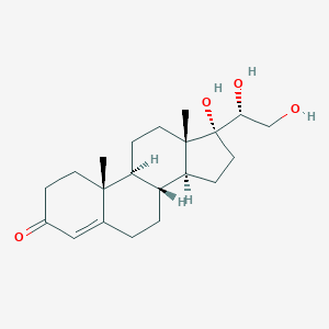 molecular formula C21H32O4 B086867 17,20,21-Trihydroxypregn-4-en-3-one, (20R)- CAS No. 128-19-8