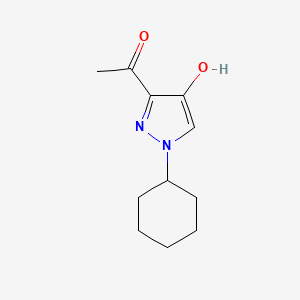 1-(4-hydroxy-1-cyclohexyl-1H-pyrazol-3-yl)ethanone