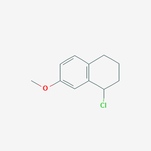 molecular formula C11H13ClO B8686859 1-Chloro-7-methoxy-1,2,3,4-tetrahydronaphthalene 