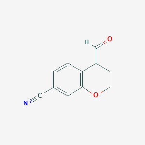 4-Formyl-3,4-dihydro-2H-chromene-7-carbonitrile