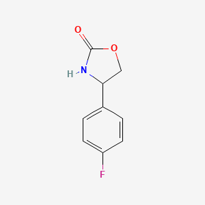 molecular formula C9H8FNO2 B8686906 4-(4-Fluorophenyl)oxazolidin-2-one 