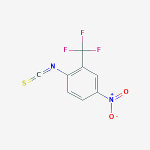 molecular formula C8H3F3N2O2S B8686924 4-Nitro-2-(trifluoromethyl)phenylisothiocyanate 