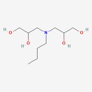 molecular formula C10H23NO4 B8686979 3,3'-(Butylimino)bispropane-1,2-diol CAS No. 65838-95-1