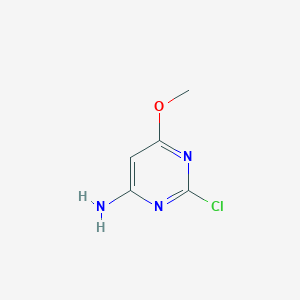 molecular formula C5H6ClN3O B8686997 2-Chloro-6-methoxypyrimidin-4-amine 