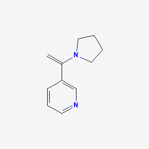 molecular formula C11H14N2 B8687013 3-(1-Pyrrolidinylvinyl)pyridine 