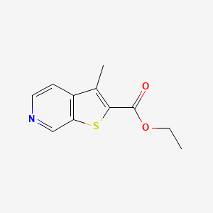 molecular formula C11H11NO2S B8687026 Ethyl 3-methylthieno[2,3-c]pyridine-2-carboxylate 