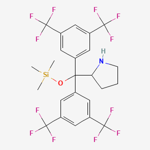R)-alpha,alpha-Bis[3,5-bis(trifluoromethyl)phenyl]-2-pyrrolidinemethanol trimethylsilyl ether