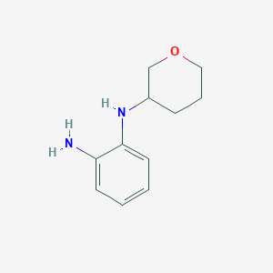 molecular formula C11H16N2O B8687171 N-(Tetrahydropyran-3-yl)benzene-1,2-diamine 