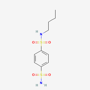 molecular formula C10H16N2O4S2 B8687195 N-Butyl-1,4-benzenedisulfonamide 
