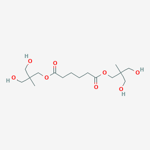molecular formula C16H30O8 B086872 Bis(2,2-di(hydroxymethyl)propyl) hexanedioate CAS No. 15080-58-7
