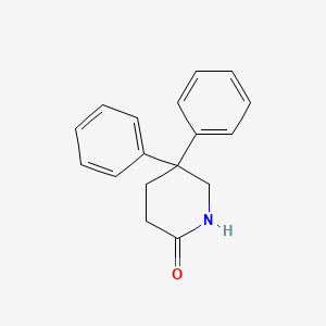 molecular formula C17H17NO B8687273 5,5-Diphenyl-2-piperidinone 