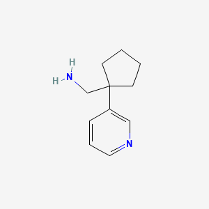 [1-(Pyridin-3-yl)cyclopentyl]methanamine