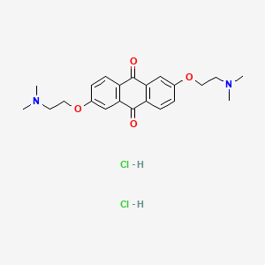 molecular formula C22H28Cl2N2O4 B8687504 2,6-Bis[2-(dimethylamino)ethoxy]anthraquinone dihydrochloride CAS No. 35697-44-0