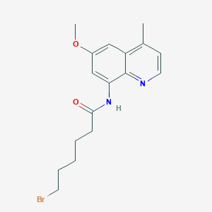 6-Bromo-N-(6-methoxy-4-methyl-8-quinolinyl)hexanamide