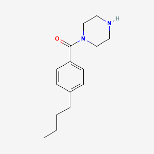 molecular formula C15H22N2O B8687544 (4-Butylphenyl)(piperazin-1-yl)methanone CAS No. 54256-48-3