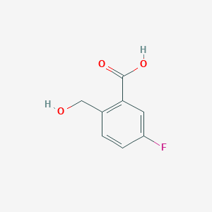 molecular formula C8H7FO3 B8687564 5-Fluoro-2-(hydroxymethyl)benzoic acid 