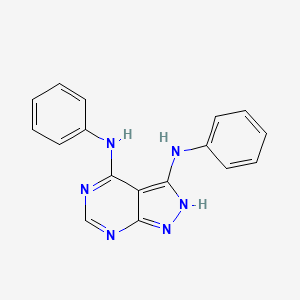 1H-Pyrazolo[3,4-d]pyrimidine-3,4-diamine, N,N'-diphenyl-