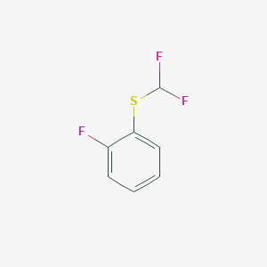 molecular formula C7H5F3S B8687657 (Difluoromethyl)(2-fluorophenyl)sulfane 