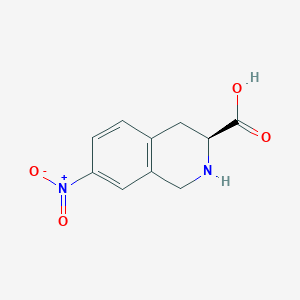 molecular formula C10H10N2O4 B8687659 (S)-7-nitro-1,2,3,4-tetrahydroisoquinoline-3-carboxylic acid 