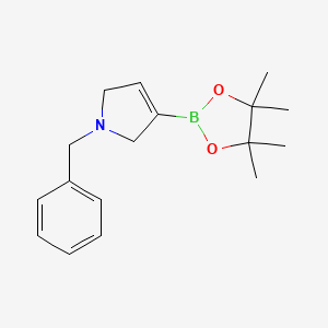 molecular formula C17H24BNO2 B8687662 1-Benzyl-3-(4,4,5,5-tetramethyl-1,3,2-dioxaborolan-2-yl)-2,5-dihydro-1H-pyrrole 