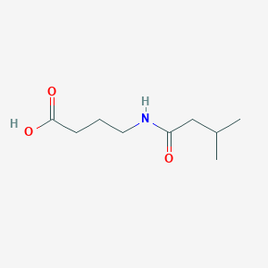 molecular formula C9H17NO3 B8687664 4-[(3-Methylbutanoyl)amino]butanoic acid 
