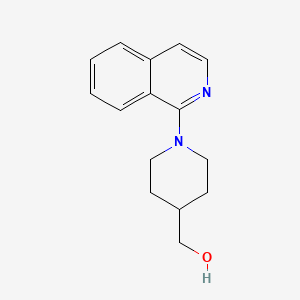 molecular formula C15H18N2O B8687693 [1-(1-Isoquinolyl)-4-piperidyl]methanol 