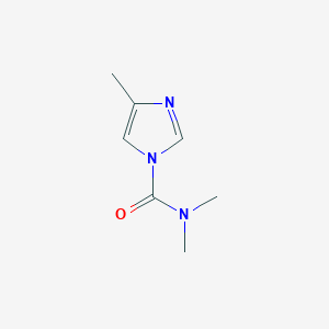 molecular formula C7H11N3O B8687724 N,N,4-Trimethyl-1H-imidazole-1-carboxamide 
