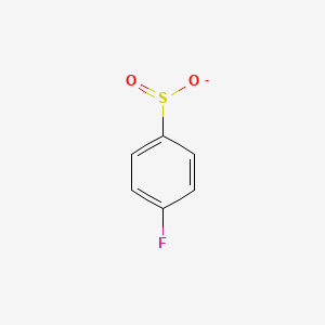molecular formula C6H4FO2S- B8687736 4-Fluorophenyl sulfinate 