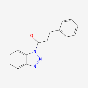 molecular formula C15H13N3O B8687757 1-(3-Phenylpropanoyl)1H-benzotriazole 