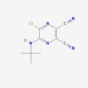 5-(tert-Butylamino)-6-chloropyrazine-2,3-dicarbonitrile