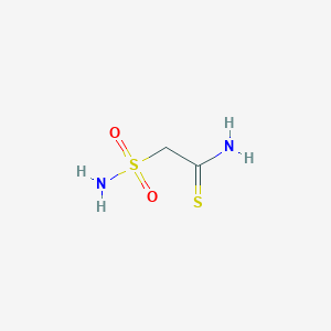 molecular formula C2H6N2O2S2 B8687793 Sulfamoylthioacetamide CAS No. 89873-48-3