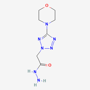 2-[5-(4-morpholinyl)-2H-tetrazol-2-yl]acetohydrazide