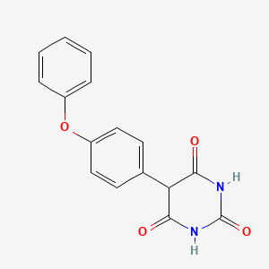 molecular formula C16H12N2O4 B8687818 2,4,6(1H,3H,5H)-Pyrimidinetrione, 5-(4-phenoxyphenyl)- CAS No. 219311-20-3