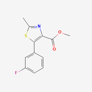 5-(3-Fluoro-phenyl)-2-methyl-thiazole-4-carboxylic acid methyl ester