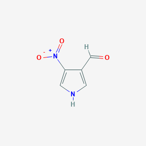 molecular formula C5H4N2O3 B8687855 4-Nitro-1H-pyrrole-3-carbaldehyde 