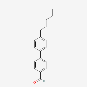 molecular formula C18H20O B8687857 4-(4-n-pentylphenyl)benzaldehyde CAS No. 56741-21-0