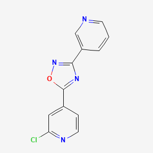 5-(2-Chloropyridin-4-yl)-3-(pyridin-3-yl)-1,2,4-oxadiazole
