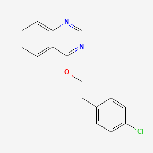 molecular formula C16H13ClN2O B8687928 Quinazoline, 4-(2-(4-chlorophenyl)ethoxy)- CAS No. 124427-34-5