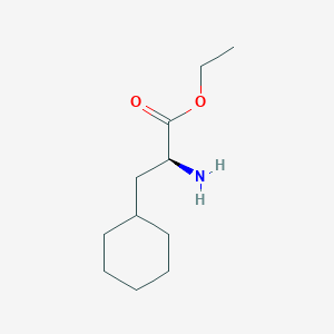molecular formula C11H21NO2 B8687939 ethyl (2S)-2-amino-3-cyclohexylpropanoate 