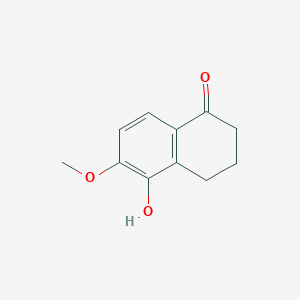 molecular formula C11H12O3 B8687942 5-Hydroxy-6-methoxy-1-tetralone CAS No. 366017-84-7