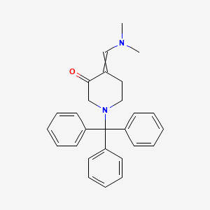 3-Piperidinone, 4-[(dimethylamino)methylene]-1-(triphenylmethyl)-