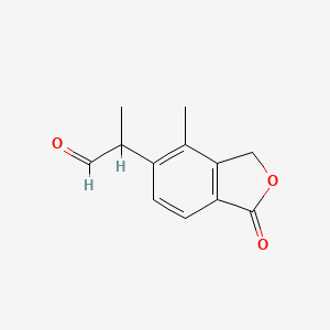 2-(4-Methyl-1-oxo-1,3-dihydro-2-benzofuran-5-yl)propanal
