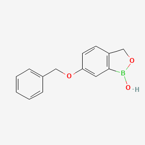 molecular formula C14H13BO3 B8687969 6-(Benzyloxy)benzo[c][1,2]oxaborol-1(3H)-ol 